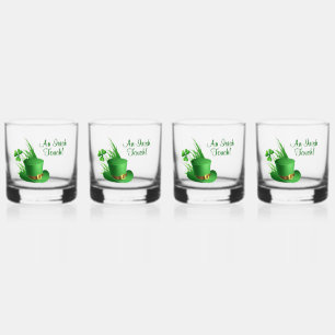 Verre À Whisky Un chapeau de lutin à touche irlandaise Texte pers