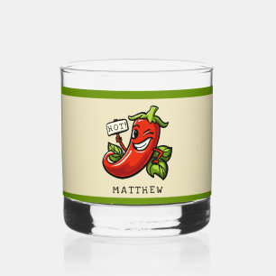 Verre À Whisky Un chili flirté personnalisé avec le nom