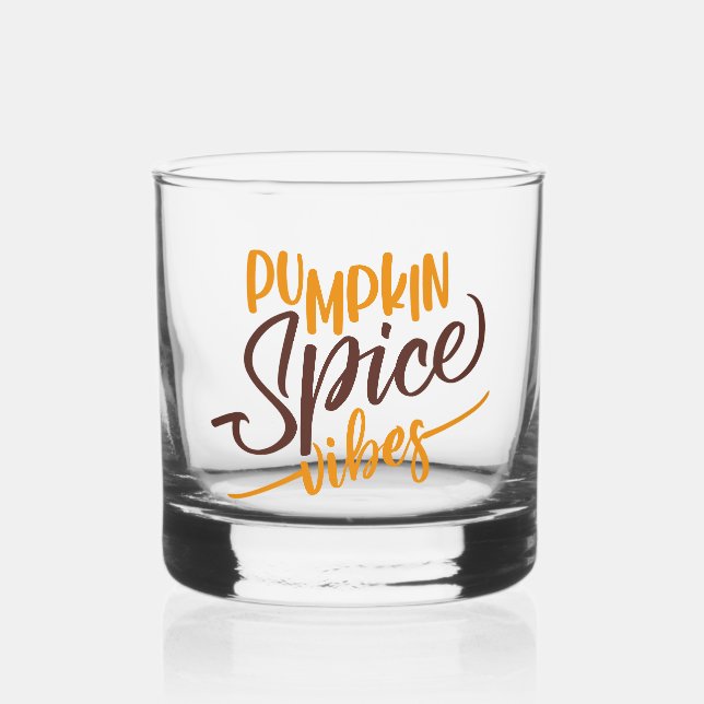 Verre À Whisky Vibes d'épices citrouilles (Recto)