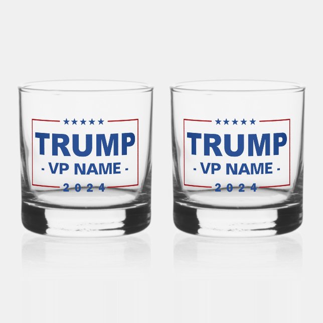 Verre À Whisky Vice-président Trump 2024 sur mesure (Recto)