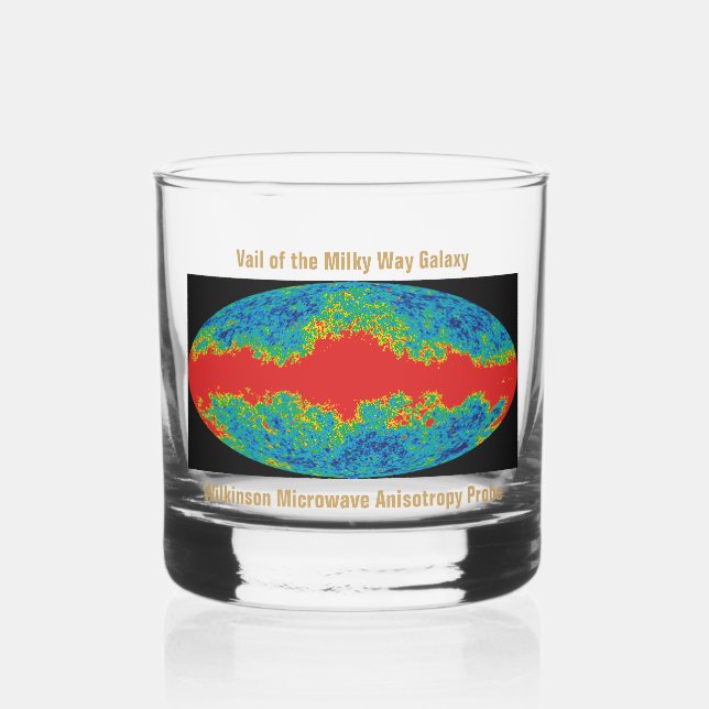 Verre À Whisky Voile Galaxy Voie Lactée sur l'univers WMAP (Gauche)