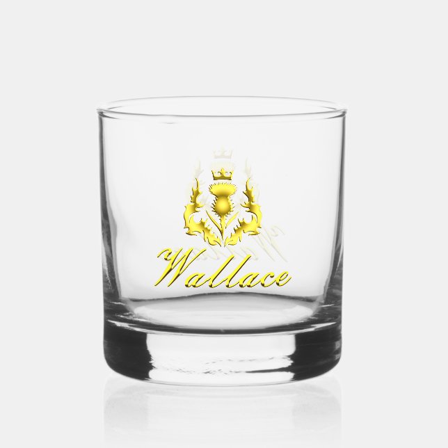 Verre À Whisky Wallace Gold Crowned Thistle Whiskey Glass (Recto)