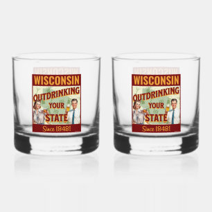 Verre À Whisky Wisconsin Boit Plus que Votre État Depuis 1848