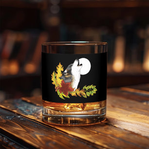 Verre À Whisky Wolf Howling Moon