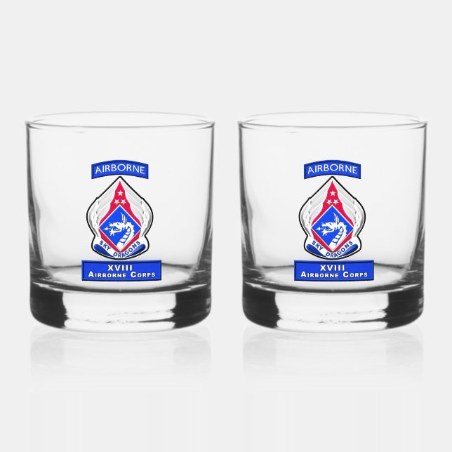 VERRE À WHISKY XVIII AIRBORNE CORPS (Recto)