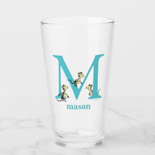 Verre ABC du Dr Seuss : Lettre M - Turquoise Ajouter V