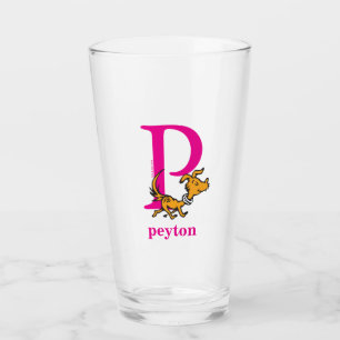 Verre ABC du Dr Seuss : Lettre P - Rose   Ajouter Votre 