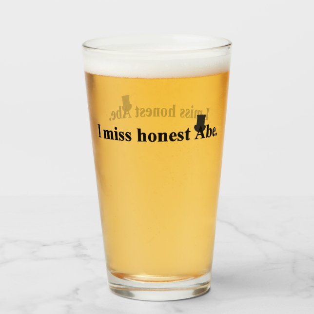 Verre Abe, l'honnête, me manque (Devant (rempli))