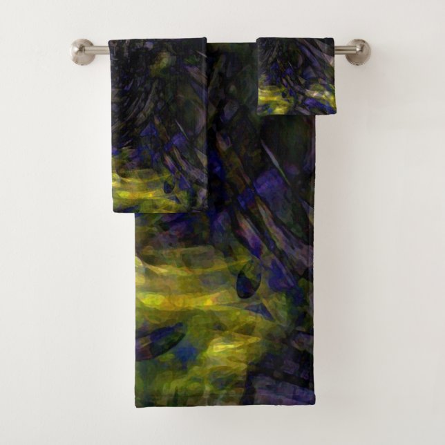 Verre Abstrait Funky Art Couleur Splash Verre mode (En situation)