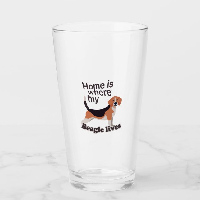 Verre Accueil beagle (Devant)