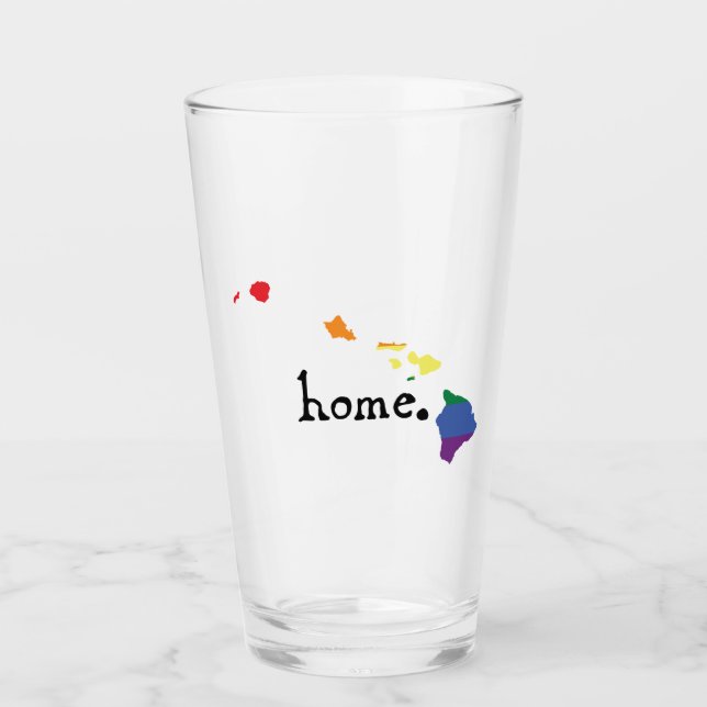 Verre Accueil Gay pride| Hawaï (Devant)