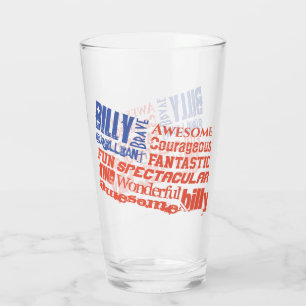 Verre Affirmations positives personnalisées avec nom Dra