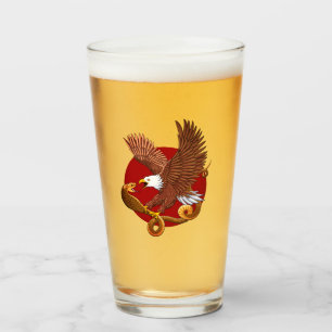 Verre Aigle et serpent