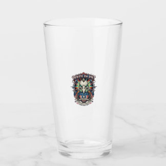 Verre Aigle patriotique de fin des temps crâne zombie Ap