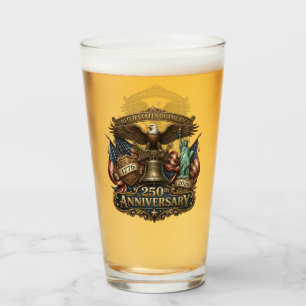Verre Aigle patriotique et hommage à la liberté America 
