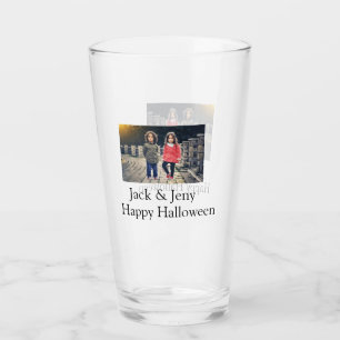 Verre ajouter nom photo texte Halloween enfant fille gar