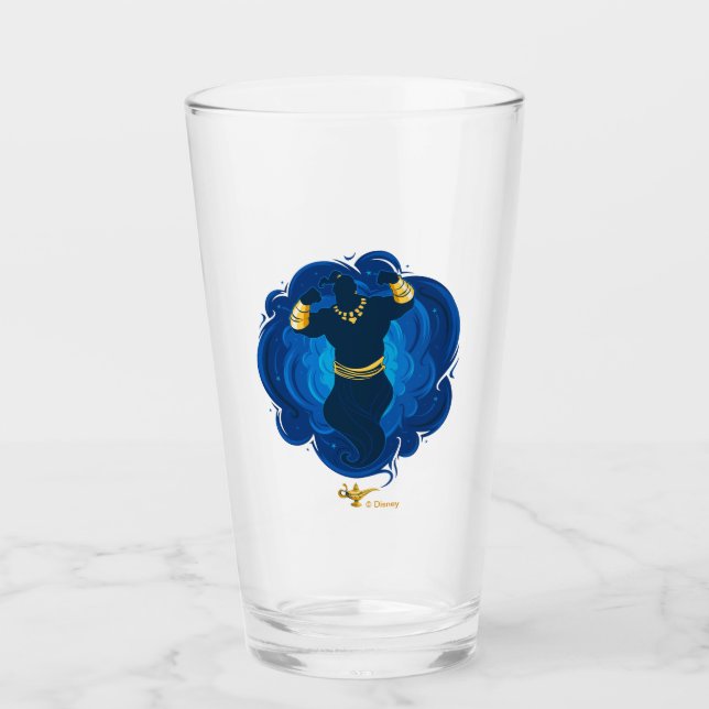 Verre Aladin| Génie émergent de la lampe (Devant)
