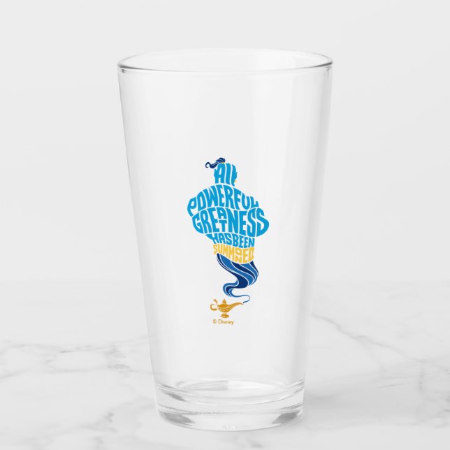 Verre Aladin| Génie - Toute grandeur puissante (Devant)