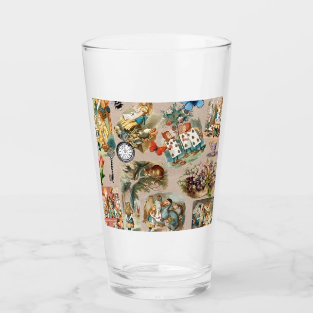 Verre Alice à Wonderland Cheshire Cat Characters (Devant)