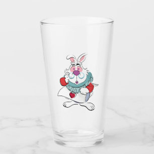 Verre Alice au pays des merveilles Le Lapin Blanc