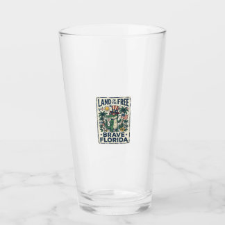 Verre Alligator de Floride patriotique 4 juillet