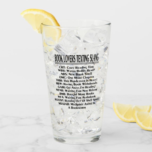 Verre Amateurs de livre textos texte argot sombre (Devant glace)