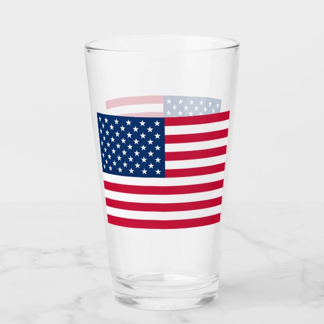 Verre American Flag Glass USA (Devant)