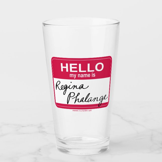 Verre AMIS™ | Bonjour Mon nom est Regina Phalange (Devant)