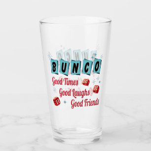 Verre Amis de joueur de Bunco rétros bons