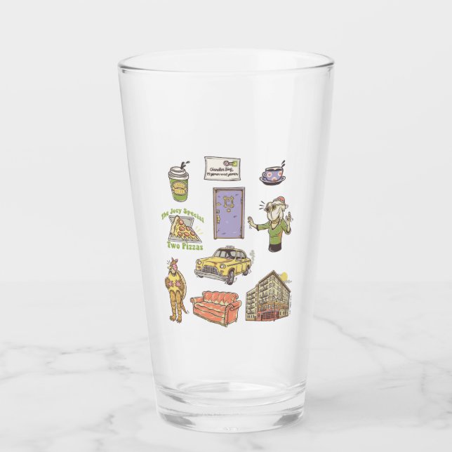 Verre AMIS™ | Graphique d'icônes de dessin (Devant)