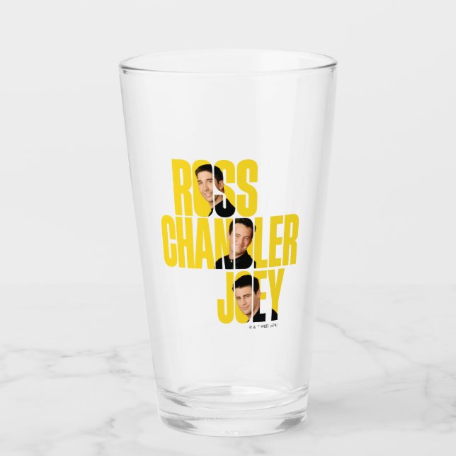 Verre AMIS™ | Ross, Chandler et Joey (Devant)