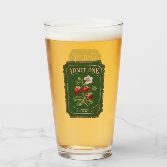 Verre Amit one -fraise (Dos (rempli))