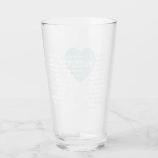 Verre Amour multilingue Tumbler Mint Blue Custom Design
