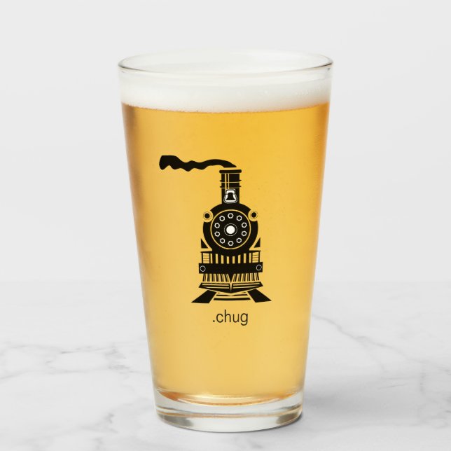 Verre Amoureux du train et de la locomotive (Devant (rempli))