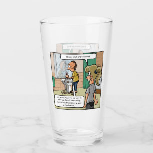 Verre amusant sur l'île de Bald Head