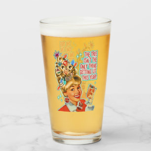 Verre Amusement Vintage amusant Boire Noël Arbre Plaisan