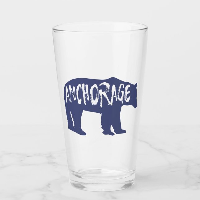 Verre Ancrage Ours de l'Alaska (Devant)