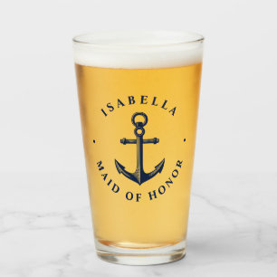 Verre Ancre de style nautique Maid of Honor