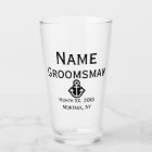 Ancre Groomsman Pint Glass cadeau