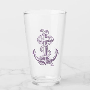 Verre Ancre nautique pinte (Lilas)