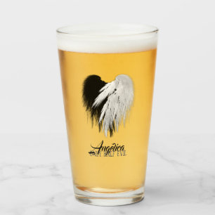 Verre ANGEL AILES COEUR Noir+Blanc Seulement mi-mal Funn