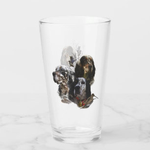 Verre Anglais Setter, chasse à la bécasse