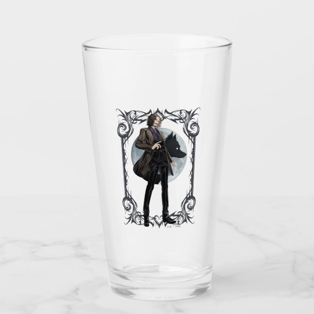 Verre Animagus noir Anime Sirius (Devant)