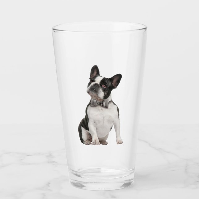 Verre animal animal de compagnie Boston Terrier (Devant)
