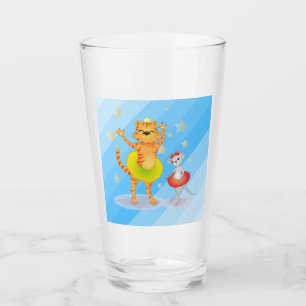Verre Animaux caricaturaux mignons