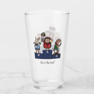 Verre Animaux des Bois Vous êtes le meilleur ! Podium de