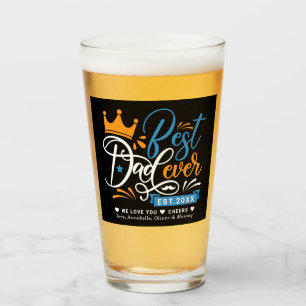 Verre Année de la typographie du meilleur père