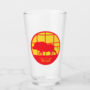 Verre Année du sanglier