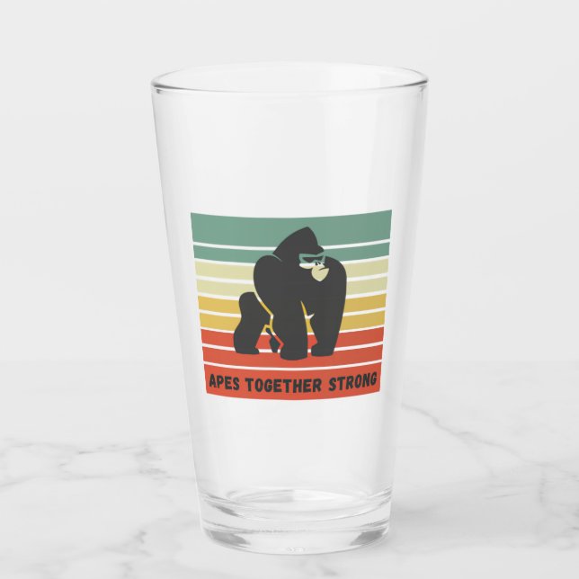 Verre Apes Ensemble Vitre De Bière Forte (Devant)