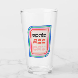 Verre Après toute la journée les années 70 Retro Stripe 
